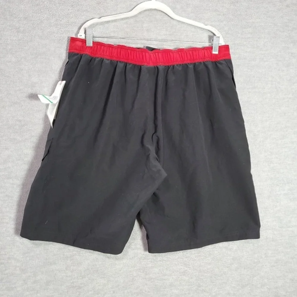 Speedo‎ Men Swimwear Large Red Trunks Pockets Speedry High Rise 10